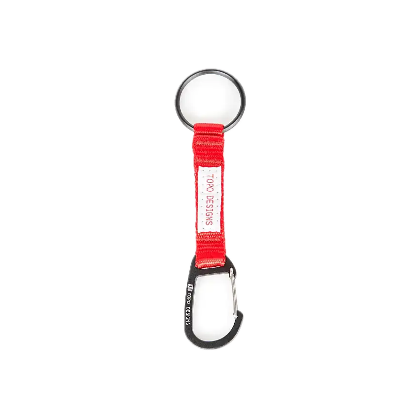 Key Clip Topo Designs Red