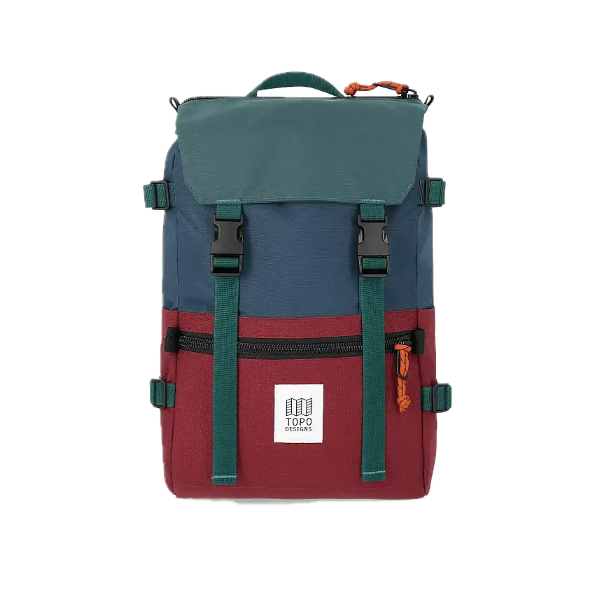Mochila Topo Designs Rover Pack Classic Zinfandel Botanic Green