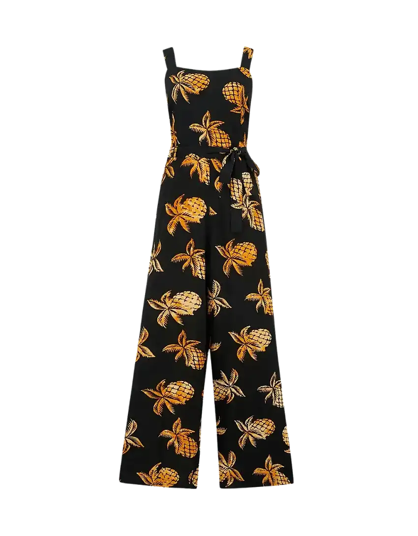 Mono Sugarhill Harper Batik Black Pineapples