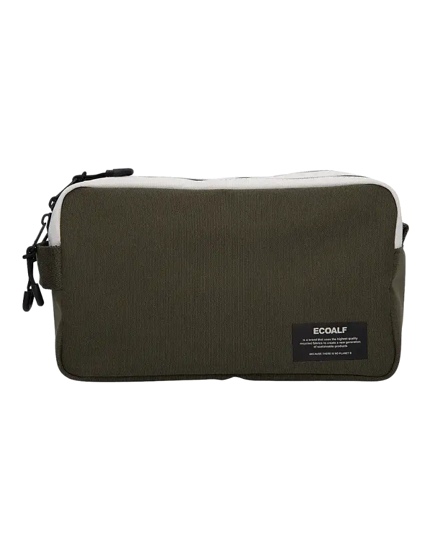 Neceser Ecoalf Double Zipper Dark Khaki
