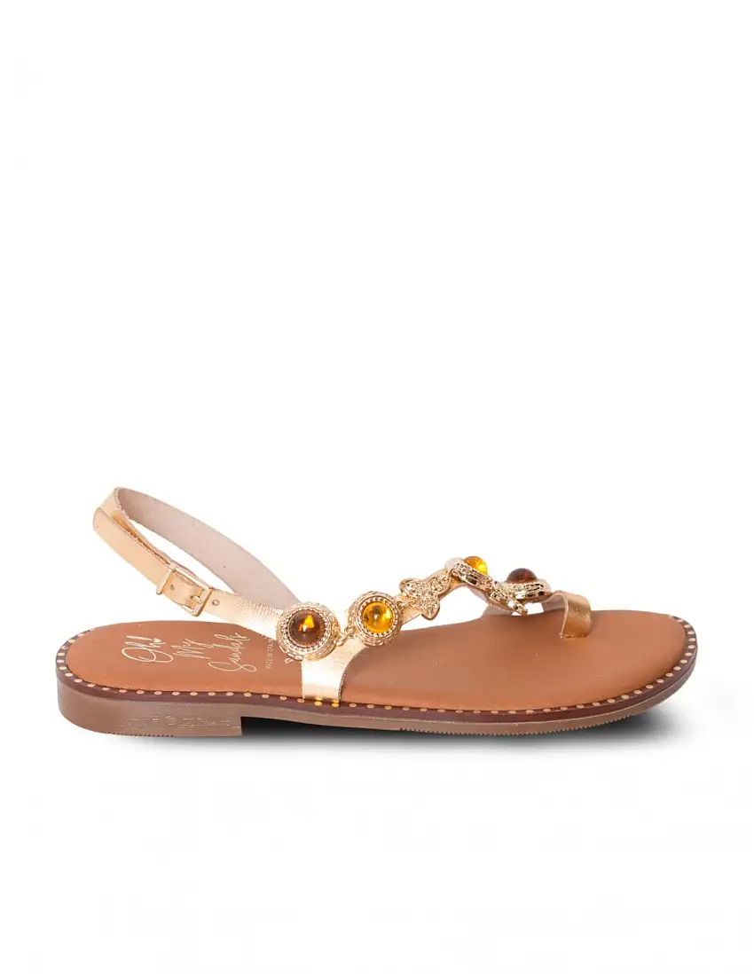 OH MY SANDALS Sandalia Esclava Abalorios Joya
