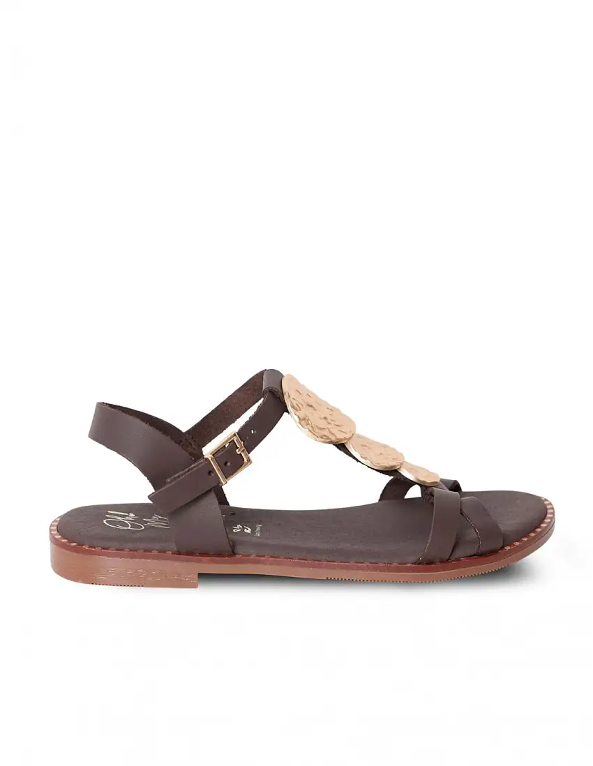 OH MY SANDALS Sandalia Griega Monedas Chocolate