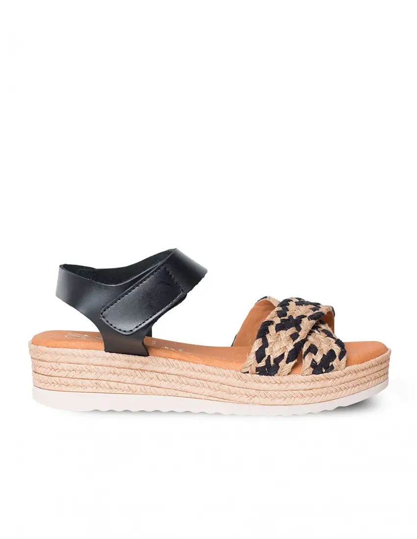 OH MY SANDALS Sandalia Plataforma Efecto Yute