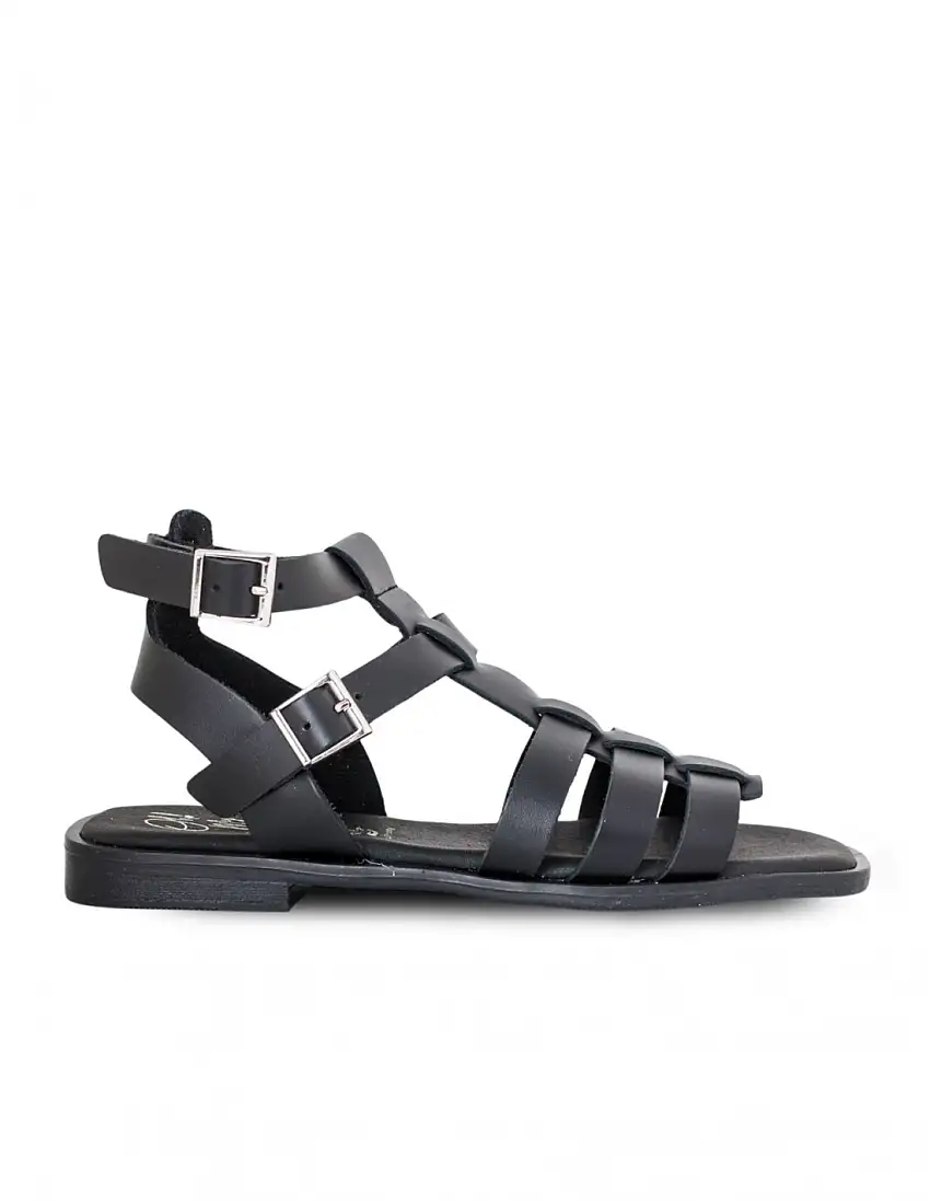 OH MY SANDALS Sandalia Romana Negro