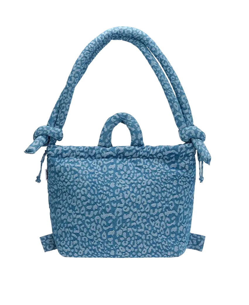 Bolso Mochila ÖLEND Ona Soft Bag Leopard Denim