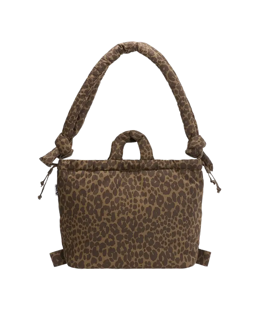 Bolso Mochila ÖLEND Ona Cotton Soft Bag Leopard
