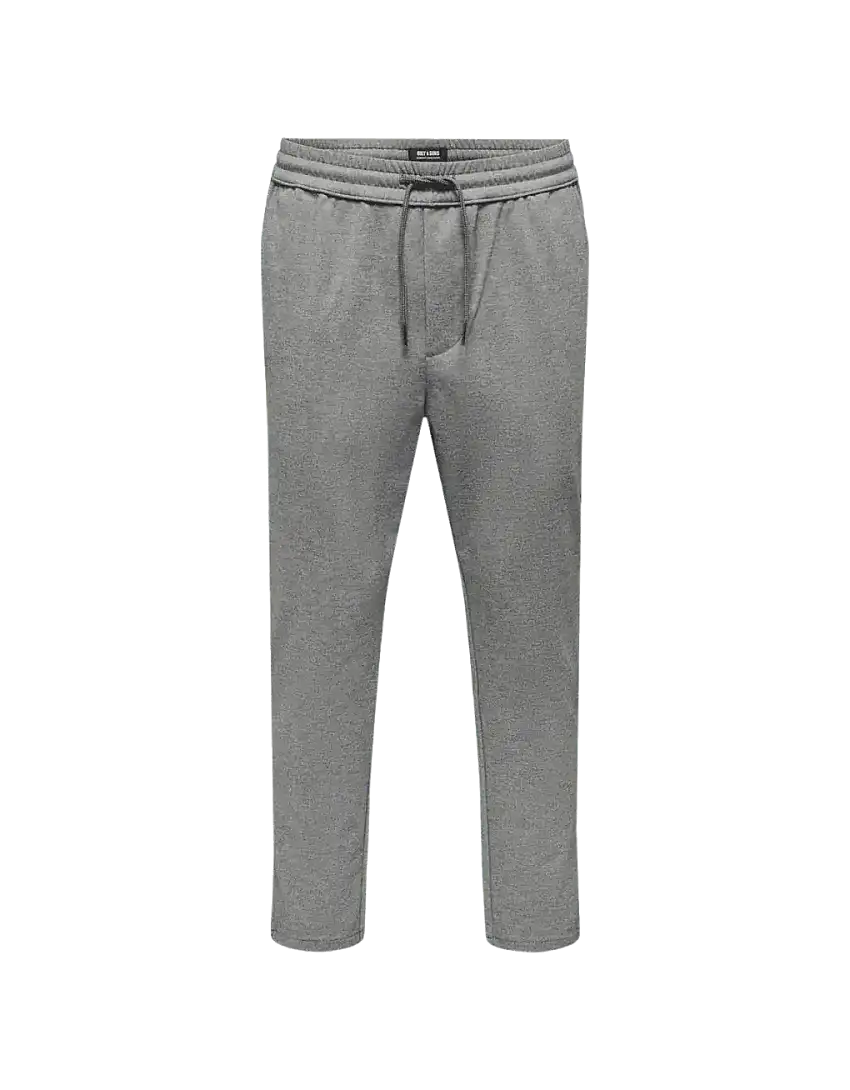 Pantalones Only & Sons Linus Crop Medium Grey Melange