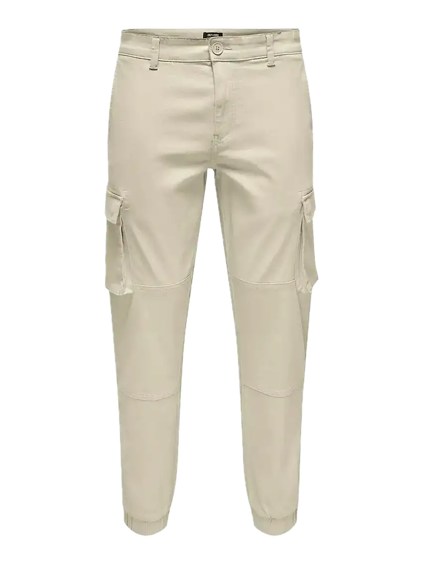 Pantalones Only&Sons Cargo Cam Silver Lining