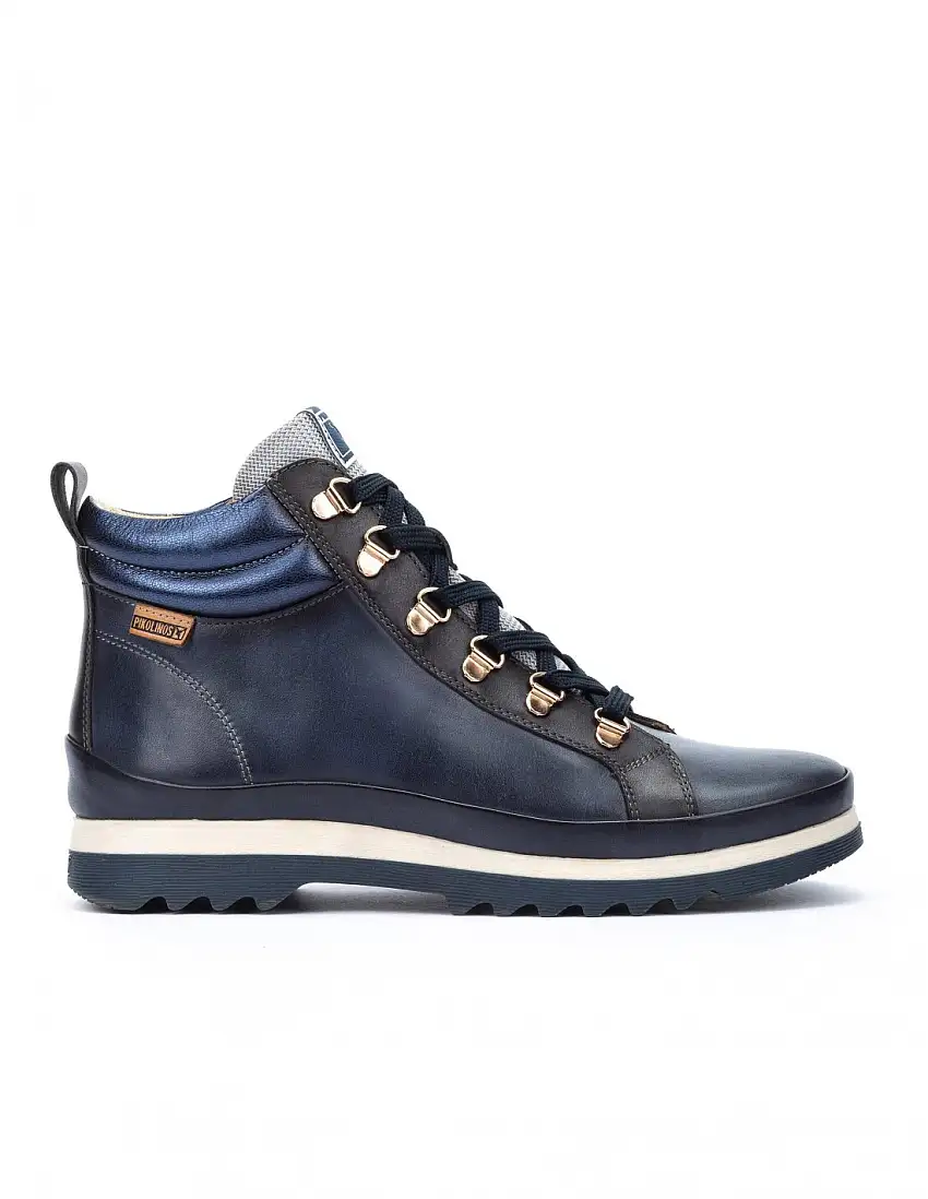 PIKOLINOS Botín Azul Marino Cordones Vigo