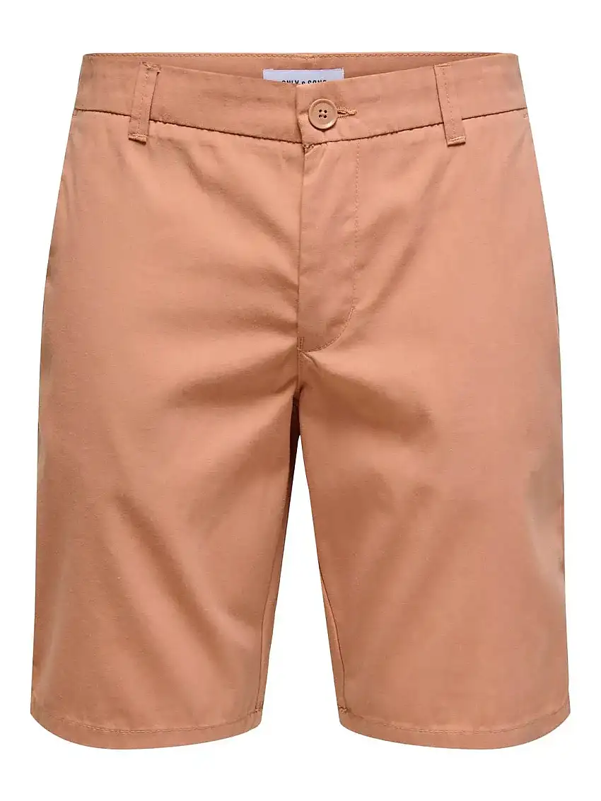 Shorts ONLY & SONS Chino Cork Light Brown