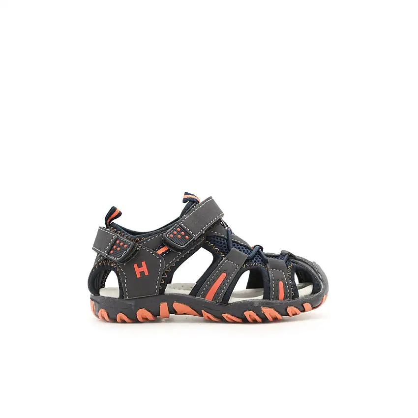 SANDALIA 400120 MARINO/NARANJA