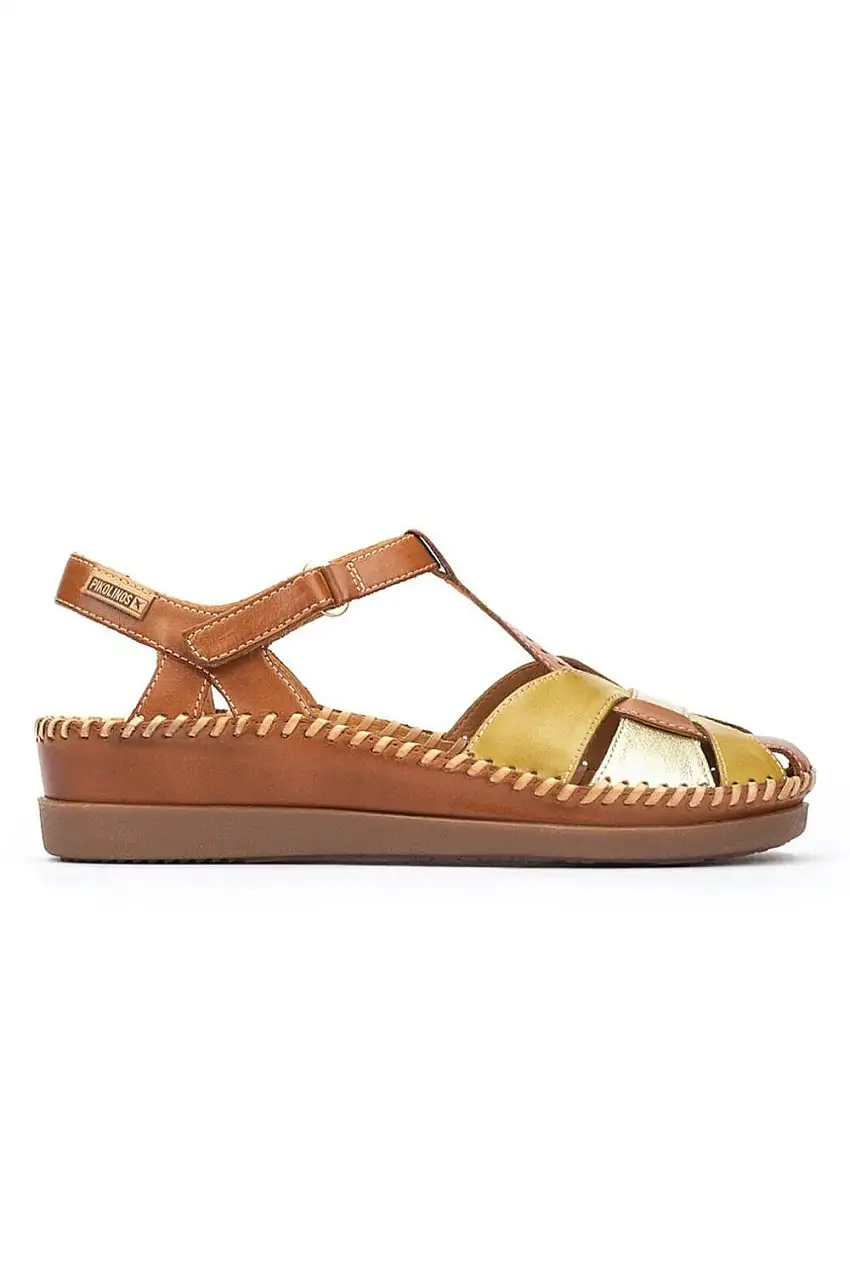 sandalias cuña mujer Pikolinos cadaques brandy w8k-0847c1