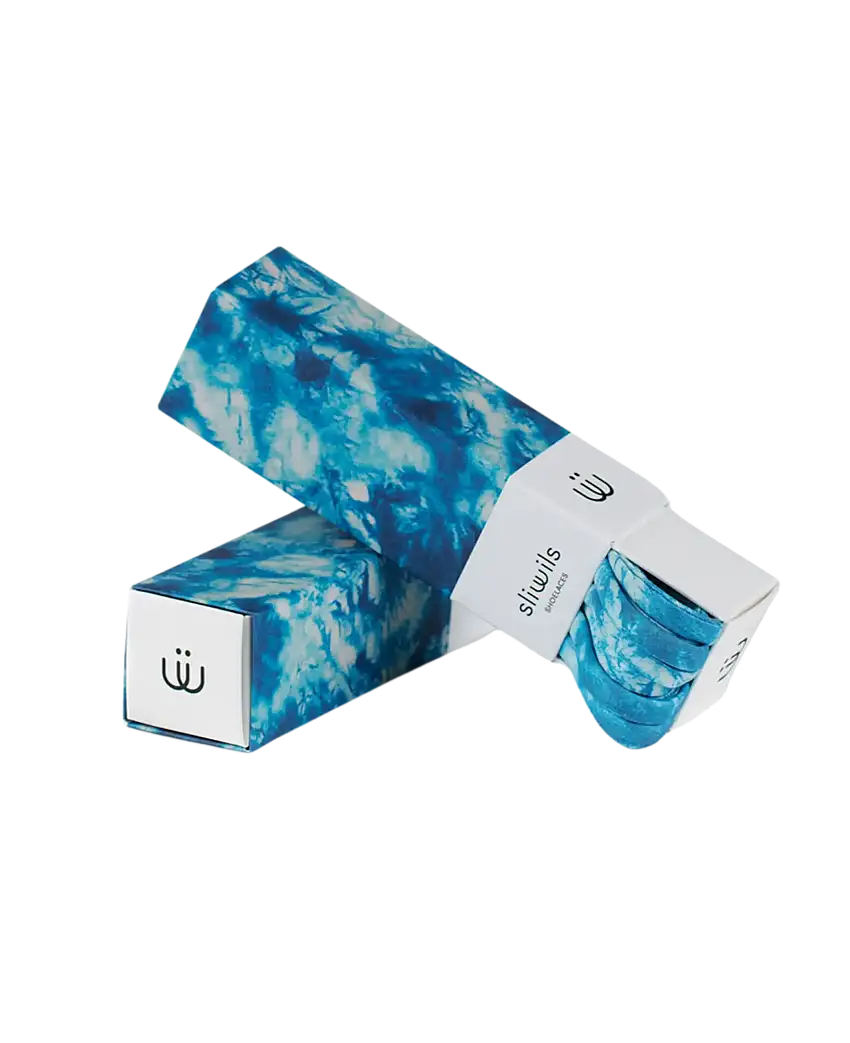 Cordones SLIWILS Tie-Dye Azules