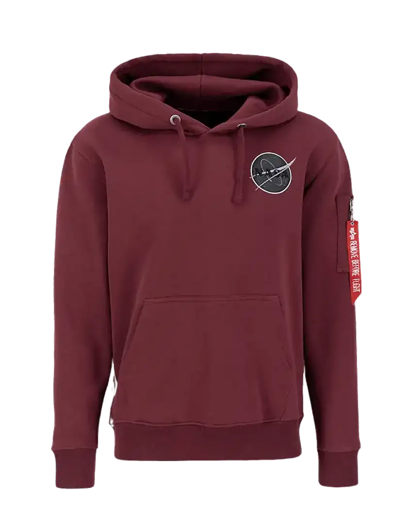 Sudadera Alpha Industries Dark Side Hoody Burgundy