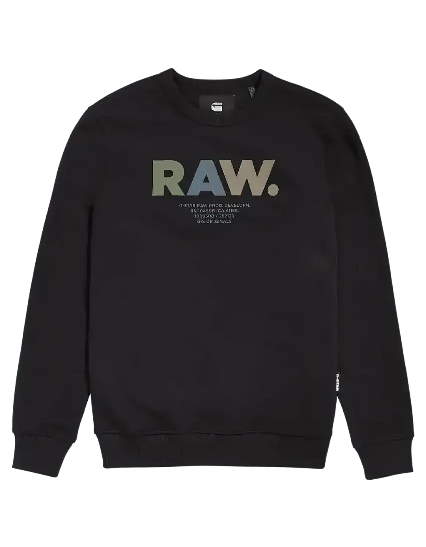 Sudadera Multi Colored Raw Dark Black