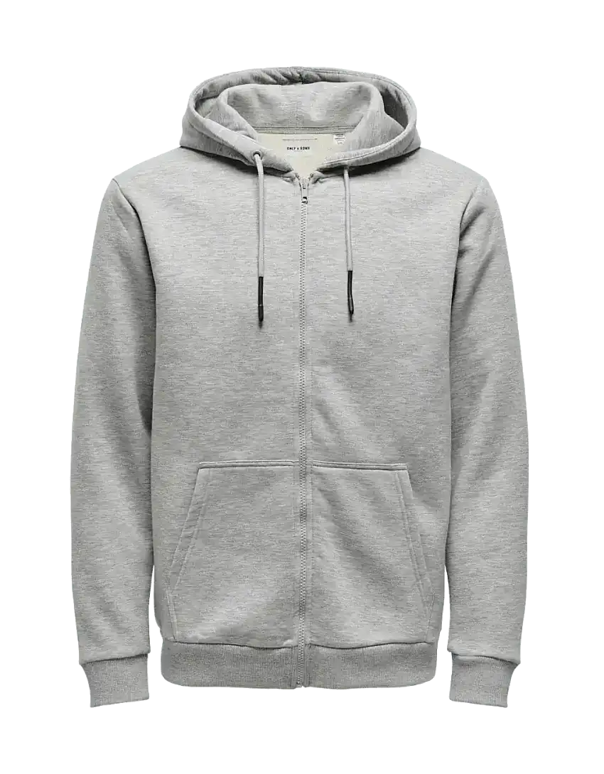 Sudadera Only&Sons con Capucha Unicolor Ceres Zip