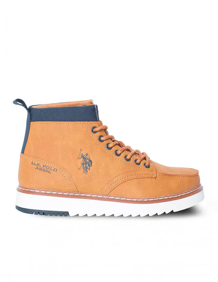 U.S. POLO ASSN. Bota Cordones London Mostaza
