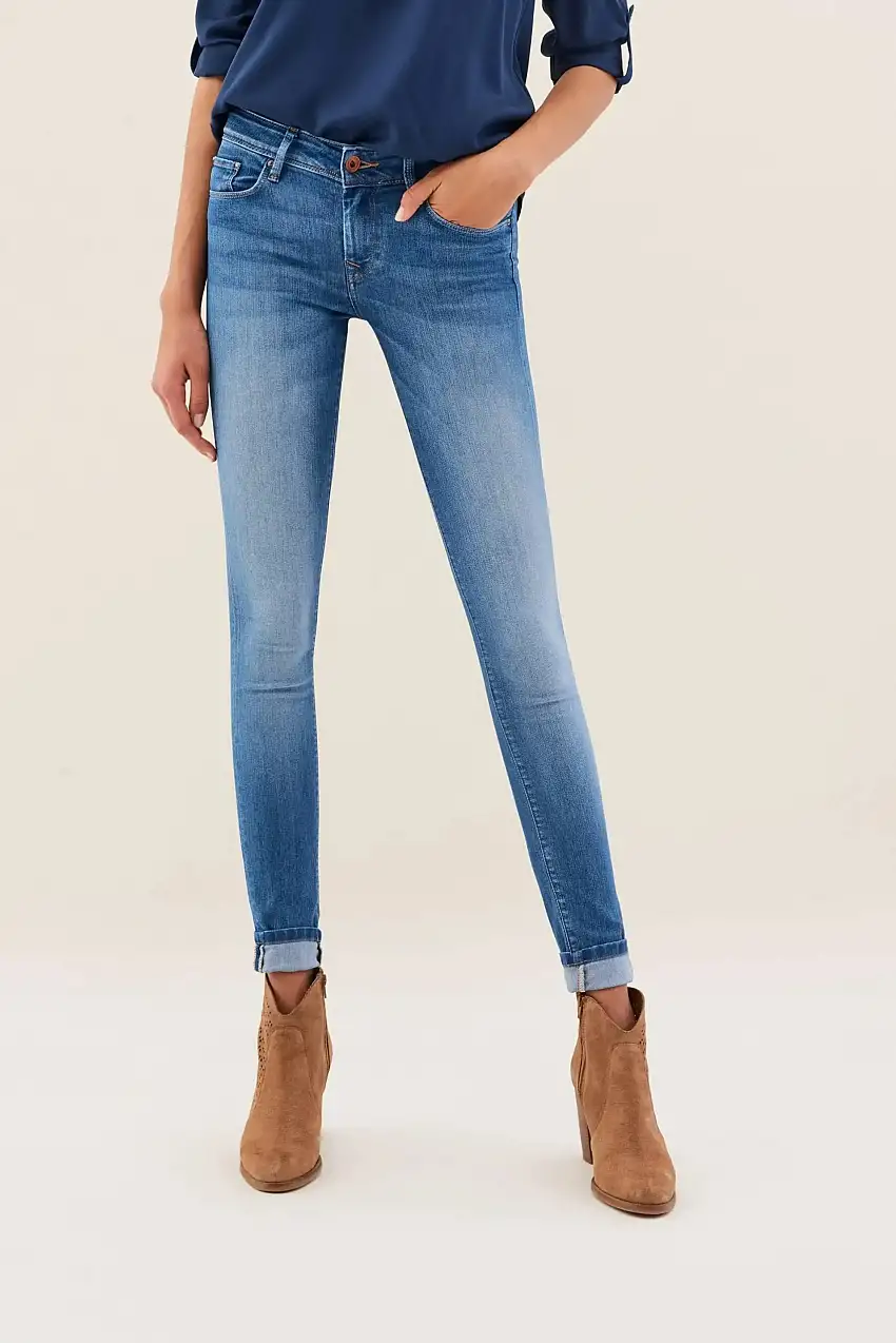 VAQUEROS COLETTE SKINNY LAVADO MEDIO