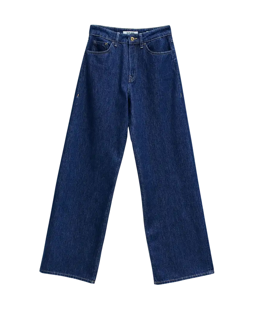 Vaqueros SALSA Wide Leg Azul Oscuros