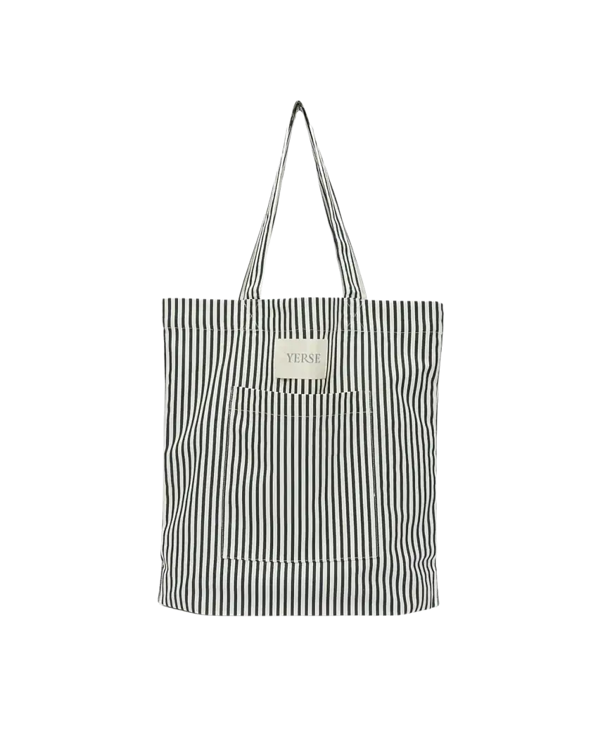 Bolso YERSE Loyalty Rayas Azul Oscuro