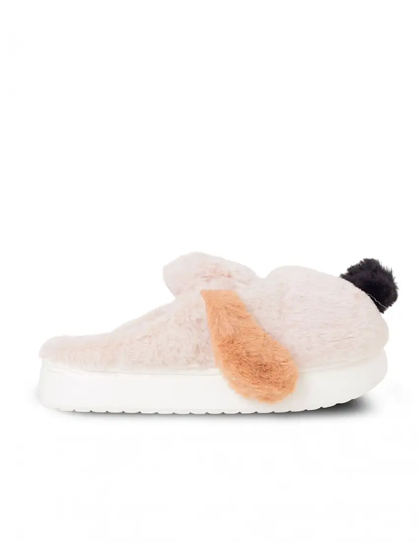 Zapatillas Casa Perro Beige