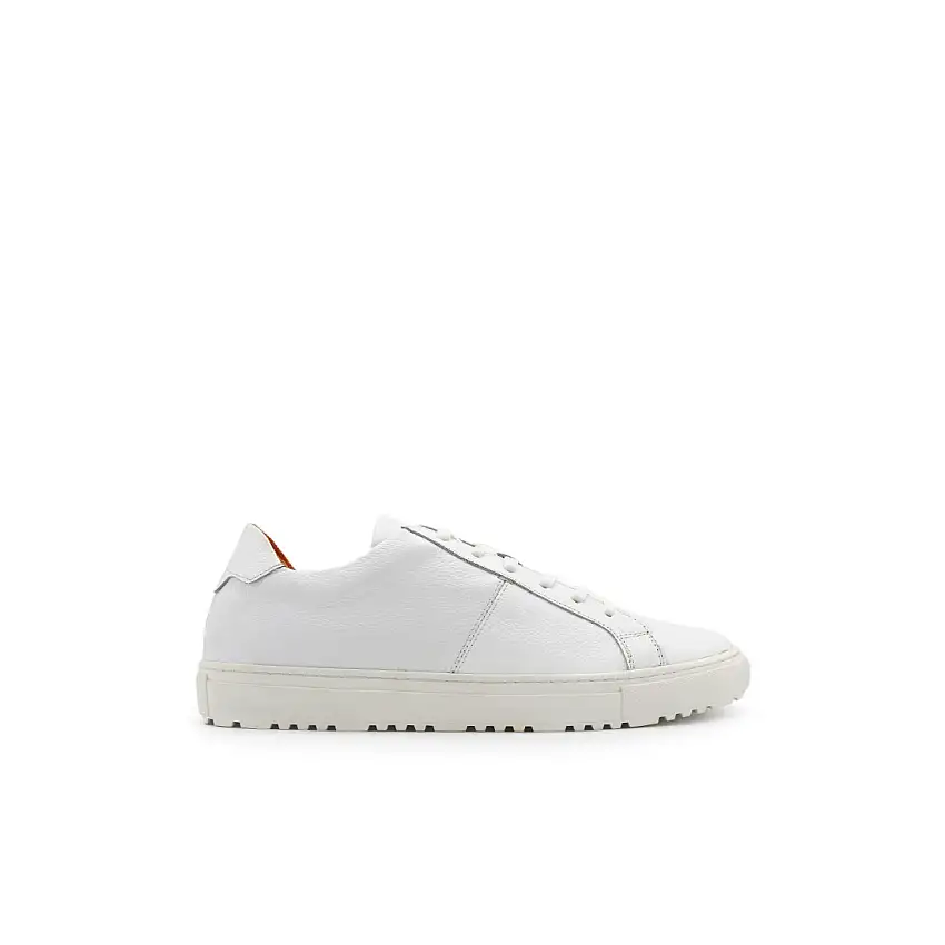 Zapatillas de piel blanca
