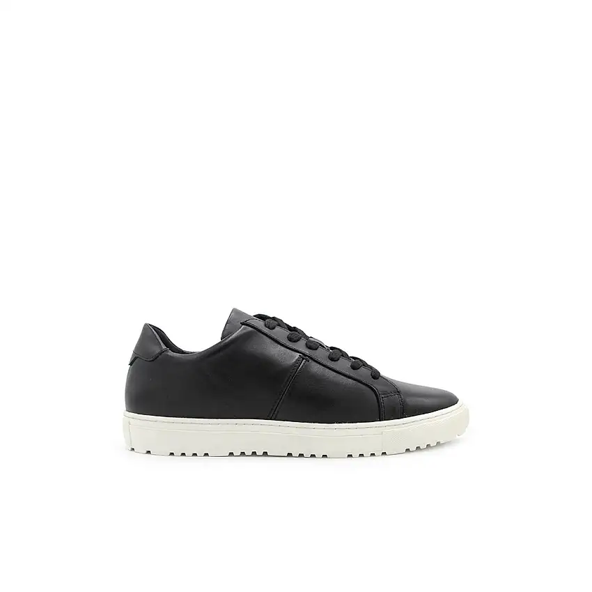 Zapatillas de piel negra