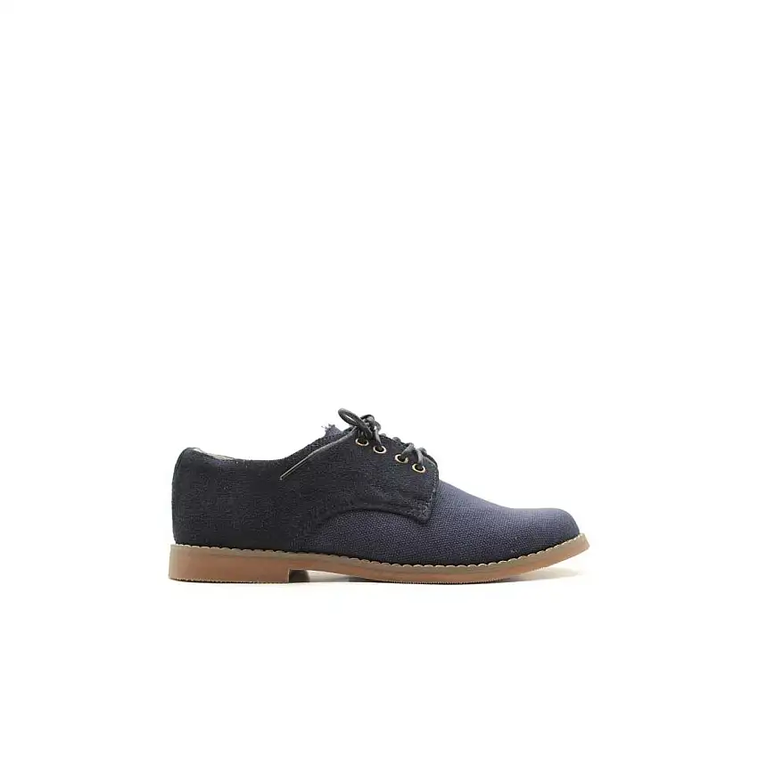Zapato comunión lino azul marino