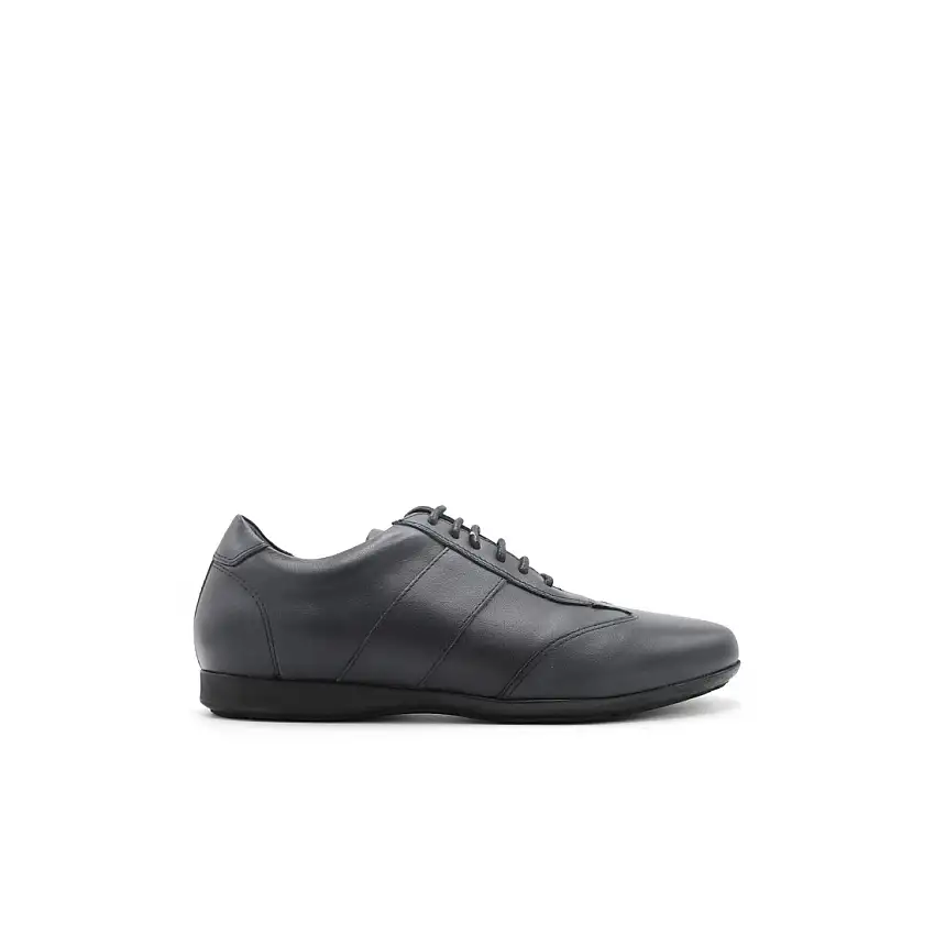 Zapato deportivo piel azul marino