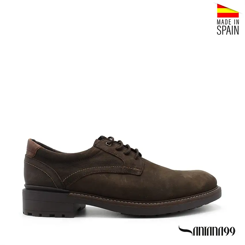 Zapato marrón piel nobuck