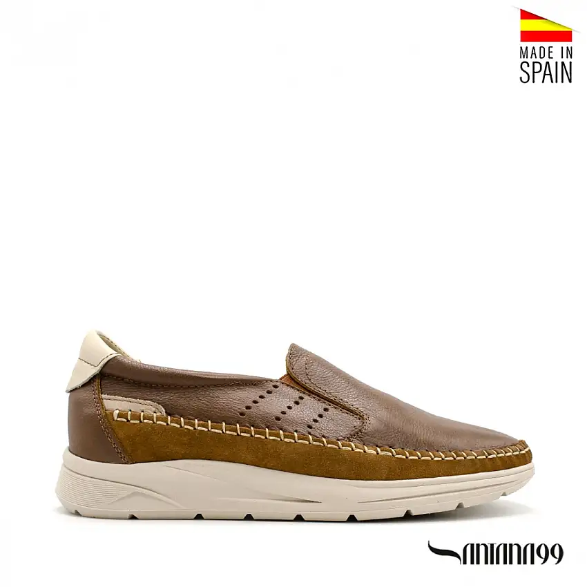 Zapato mocasín slip marrón