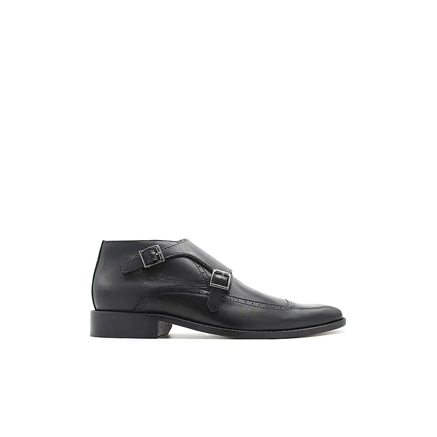 Zapato monkstrap doble negro