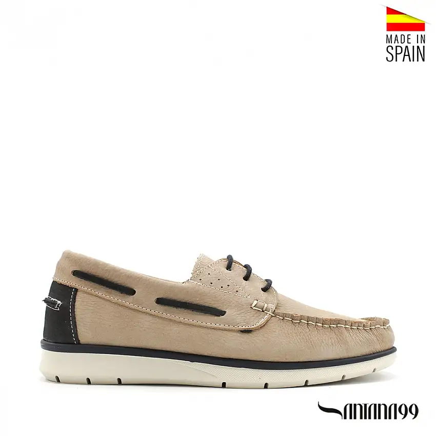 Zapato náutico 4135 beige