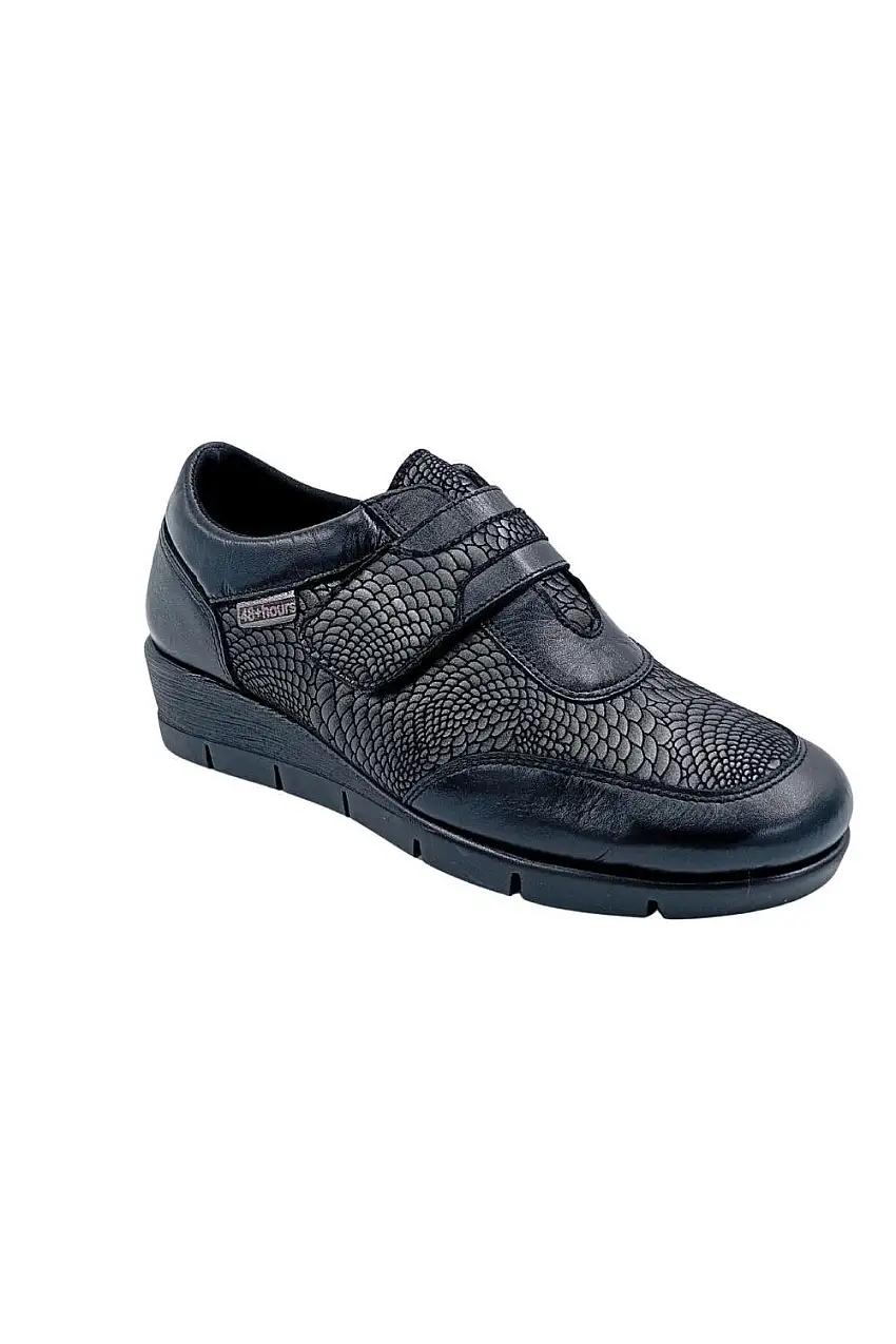 zapatos blucher 48horas negro 521102